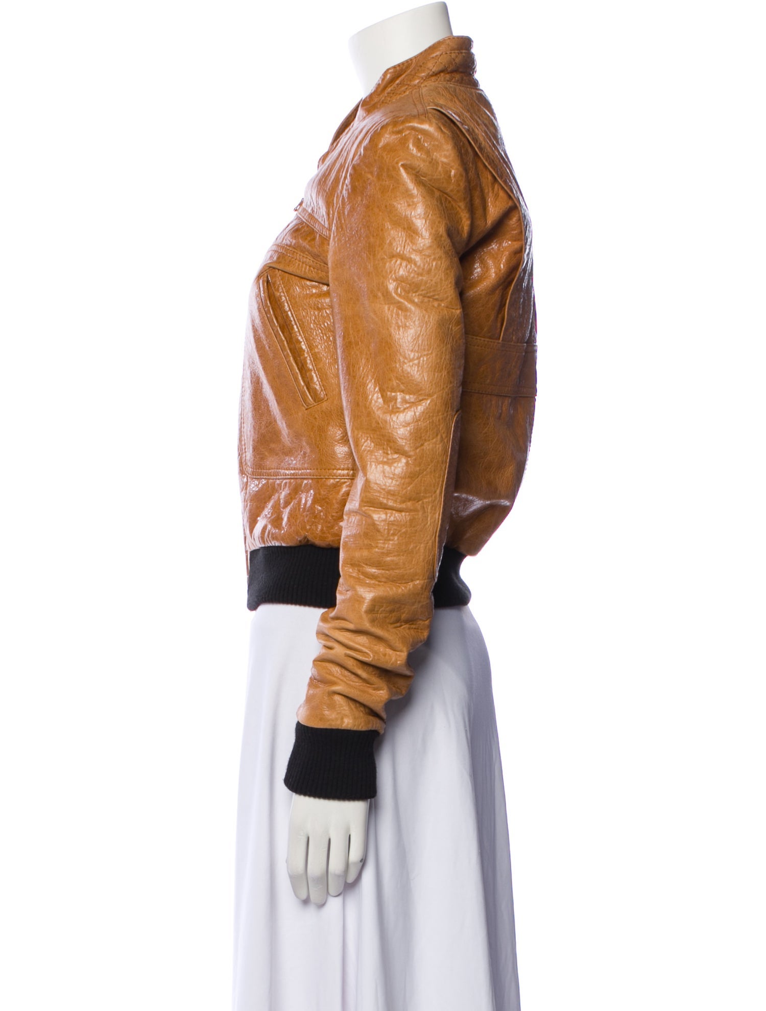 Balenciaga 2007 Leather Bomber Jacket